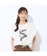 Liliane Burty ECLAT/【S・Mサイズ】綿100％フレンチスリーブTシャツ/508267889