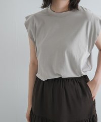 EKAL/T/Cプレーティング天竺フリルTシャツ/508267925