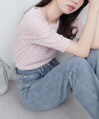 NICE CLAUP/OLIVE des OLIVE OUTLET/【natural couture】ボールトリム細リブカットトップス/508268015