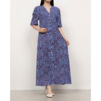 WHISTLES/ウィッスルズ WHISTLES Animal Cheetah Shirred Dress/508268093