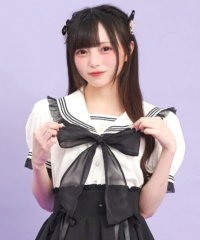Secret Honey/シークレットハニー Secret Honey オーガンジーフリルセーラーカラーブラウス/508268163