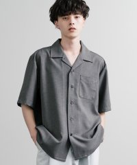 Rocky Monroe/ロッキーモンロー Rocky Monroe オープンカラーシャツ 半袖 無地 メンズ 開襟 ルーズ 羽織り カジュアル シンプル 日本製 Upscape Aud/508268321