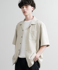 Rocky Monroe/ロッキーモンロー Rocky Monroe オープンカラーシャツ 半袖 無地 メンズ 開襟 ルーズ 羽織り カジュアル シンプル 日本製 Upscape Aud/508268321
