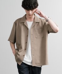 Rocky Monroe/ロッキーモンロー Rocky Monroe オープンカラーシャツ 半袖 無地 メンズ 開襟 ルーズ 羽織り カジュアル シンプル 日本製 Upscape Aud/508268321