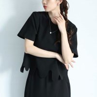 Sawa a la mode/サワアラモード Sawa a la mode ラフにキマるスカラップデザイントップス/508268423