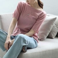 Sawa a la mode/サワアラモード Sawa a la mode 私に似合うが見つかるサマーニットトップス/508268428