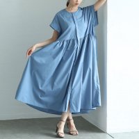Sawa a la mode/サワアラモード Sawa a la mode 贅沢に揺れるギャザーフレアシャツワンピース/508268431