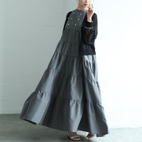 Sawa a la mode/サワアラモード Sawa a la mode パールが煌めくノースリーブティアードワンピース/508268433