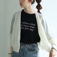 Sawa a la mode/サワアラモード Sawa a la mode レタードがリズムを加えるメッセージロゴカットソー/508268434