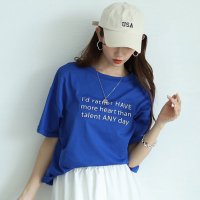 Sawa a la mode/サワアラモード Sawa a la mode レタードがリズムを加えるメッセージロゴカットソー/508268434