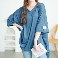 GOLD JAPAN/ゴールドジャパン GOLDJAPAN 袖ワッペンVネックオーバーサイズTシャツ/508268443
