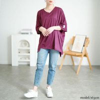 GOLD JAPAN/ゴールドジャパン GOLDJAPAN 袖ワッペンVネックオーバーサイズTシャツ/508268443