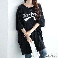 GOLD JAPAN/ゴールドジャパン GOLDJAPAN ロゴプリントドルマンチュニックTシャツ/508268448