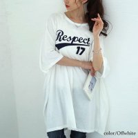 GOLD JAPAN/ゴールドジャパン GOLDJAPAN ロゴプリントドルマンチュニックTシャツ/508268448