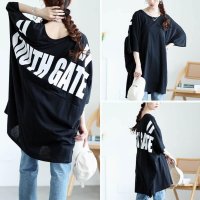 GOLD JAPAN/ゴールドジャパン GOLDJAPAN バックプリントドルマンチュニックTシャツ/508268449