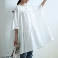 GOLD JAPAN/ゴールドジャパン GOLDJAPAN ビックティアードチュニックTシャツ/508268450