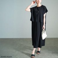 GOLD JAPAN/ゴールドジャパン GOLDJAPAN ショート丈Tシャツ＆Vネックジャンパースカートセット/508268452