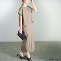 GOLD JAPAN/ゴールドジャパン GOLDJAPAN ショート丈Tシャツ＆Vネックジャンパースカートセット/508268452
