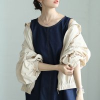 Sawa a la mode/サワアラモード Sawa a la mode ボリューム袖が愛らしい微撥水加工パーカーブルゾン/508268453