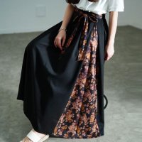 GOLD JAPAN/ゴールドジャパン GOLDJAPAN 花柄ベルト＆切り替えフレアスカート/508268459