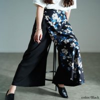 GOLD JAPAN/ゴールドジャパン GOLDJAPAN 花柄ラップワイドパンツ/508268462