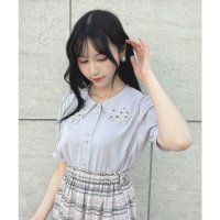 F.i.n.t/フィント F i.n.t 【洗える】ミニブーケ刺繍カットワーク半袖ブラウス/508268519