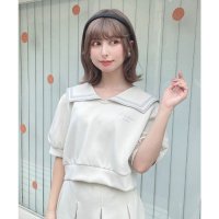 F.i.n.t/フィント F i.n.t 【洗える】レースラインセーラーカットトップス/508268521