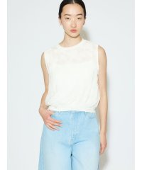 MIDIUMISOLID/MIDIUMISOLID for Ladies ノースリーブカットジャガードレーストップス/508268527