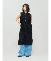 MIDIUMISOLID/MIDIUMISOLID for Ladies レースノースリーブシャツワンピース/508268528