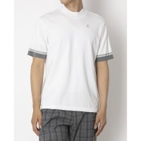 LANVIN SPORT/モックネック半袖ニットシャツ/508042033