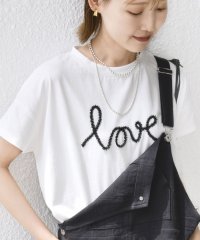 SHIPS WOMEN/【WEB限定】ファンシー コード 刺繍 ロゴ TEE/508059633