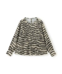 エヴェックス バイ クリツィア　Lサイズ/【L】【カタログ掲載】【ウォッシャブル】タイガープリントプリーツプルオーバーブラウス/508132716
