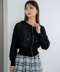 AND COUTURE/シアーZIPフーディー/508266495