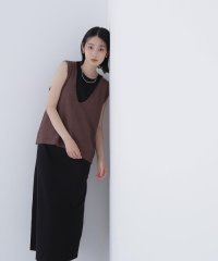NATURAL BEAUTY BASIC/Vネックニットベスト＆ナローワンピース/508266520