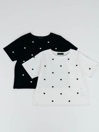 QUEENS COURT/クイーンズコート QUEENS COURT ハートシシュウTシャツ≪洗濯機で洗える≫/508268760