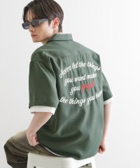 tk.TAKEO KIKUCHI/レイヤードバック刺繍シャツ/508268885