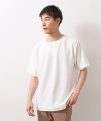 THE SHOP TK/ツイルキーネック半袖Tシャツ 【接触冷感/洗濯機OK】/508268888