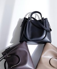 NATURAL BEAUTY BASIC/メタルハンドルタックショルダーバッグ/508269159