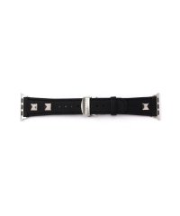 LHP/objcts.io/オブジェクツアイオー/LEATHER HYBRID BAND SILVER STUDS － Apple Watch/508269250