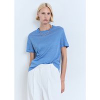 MANGO/マンゴ MANGO リネンTシャツ .－－ LENU/508269640