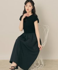 Couture Brooch/【接触冷感・楽ちん・一枚でキマる】ドッキングニットワンピース/508269718