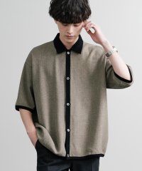 Rocky Monroe/ロッキーモンロー Rocky Monroe カーディガン 半袖 ポロシャツ 無地 メンズ メランジツイル Naturemier 日本製 Upscape Audi/508269728