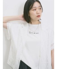 Samansa Mos2 blue/◎【接触冷感】ロゴプリントチュニック/508269870