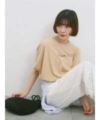 Samansa Mos2 blue/◎【接触冷感】ロゴプリントチュニック/508269870