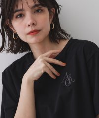 OPAQUE.CLIP/刺繍ロゴワイドシルエットTシャツ【洗濯機洗い可】/508269917