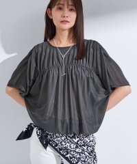 INDIVI/【洗える／体型カバー】シャーリングシアートップス/508269921