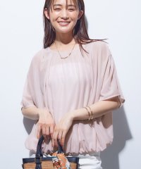 INDIVI/【洗える／体型カバー】シャーリングシアートップス/508269921