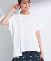INDIVI/【洗える／汗ジミ防止】バイカラー＆アシメヘム Tシャツ/508269922