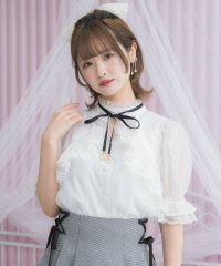 couture BY ROJITA/クチュールバイロジータ couture BY ROJITA シアーチェックブラウス/508270158