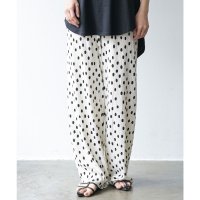 mili an deni/ミリアンデニ mili an deni ペイズリー＆ドットカットプリーツパンツ/508270610